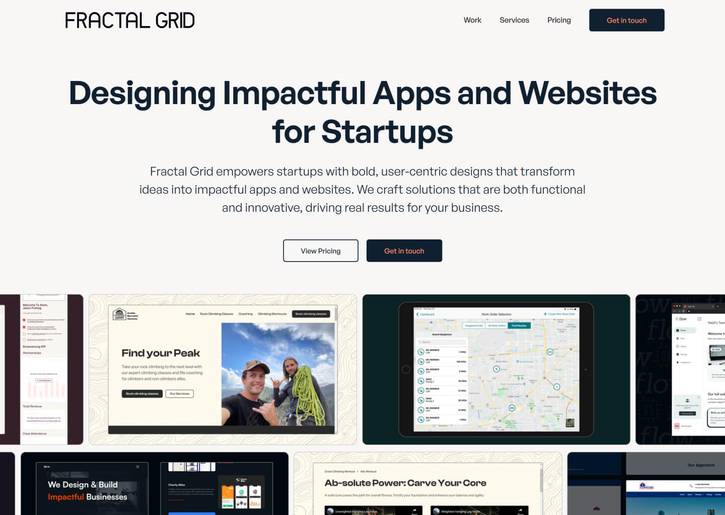 Website hero exploration