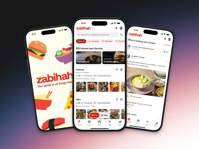 Zabihah application redesign screens